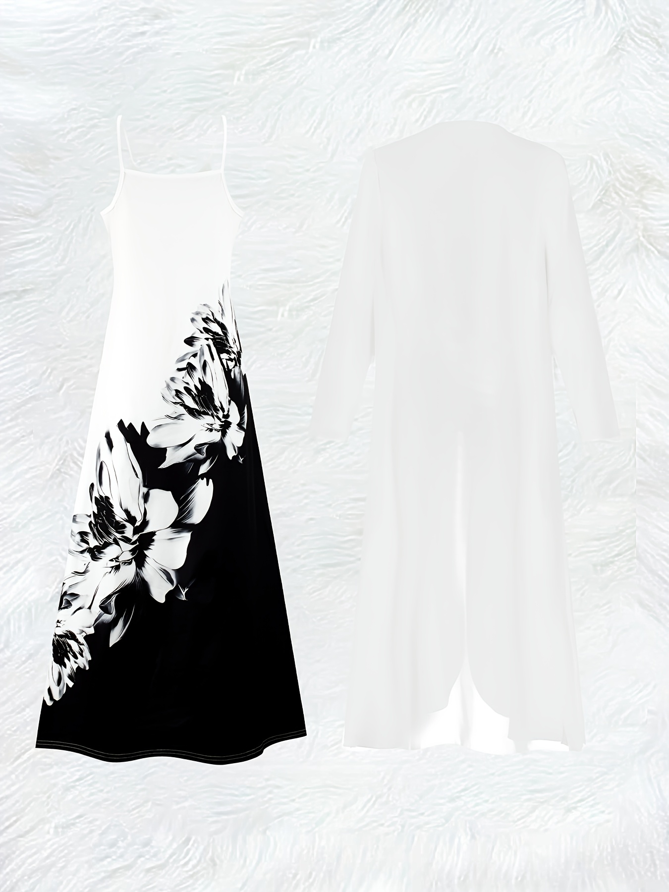 Ensemble robe longue à manches - Romper Floral Print avis et prix