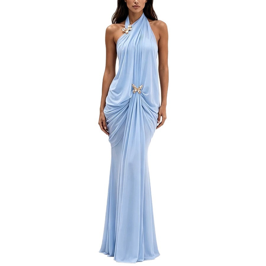 Robe longue élégante pour femm - Maxi Dress Halter avis et prix