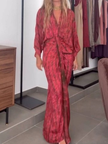 Robe d'été pour femme en lin,  - Linen Dress Wrap avis et prix