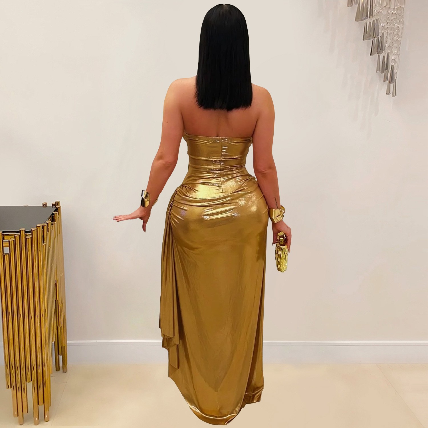 Robe de soirée pour invitée de - Maxi Dress Halter avis et prix