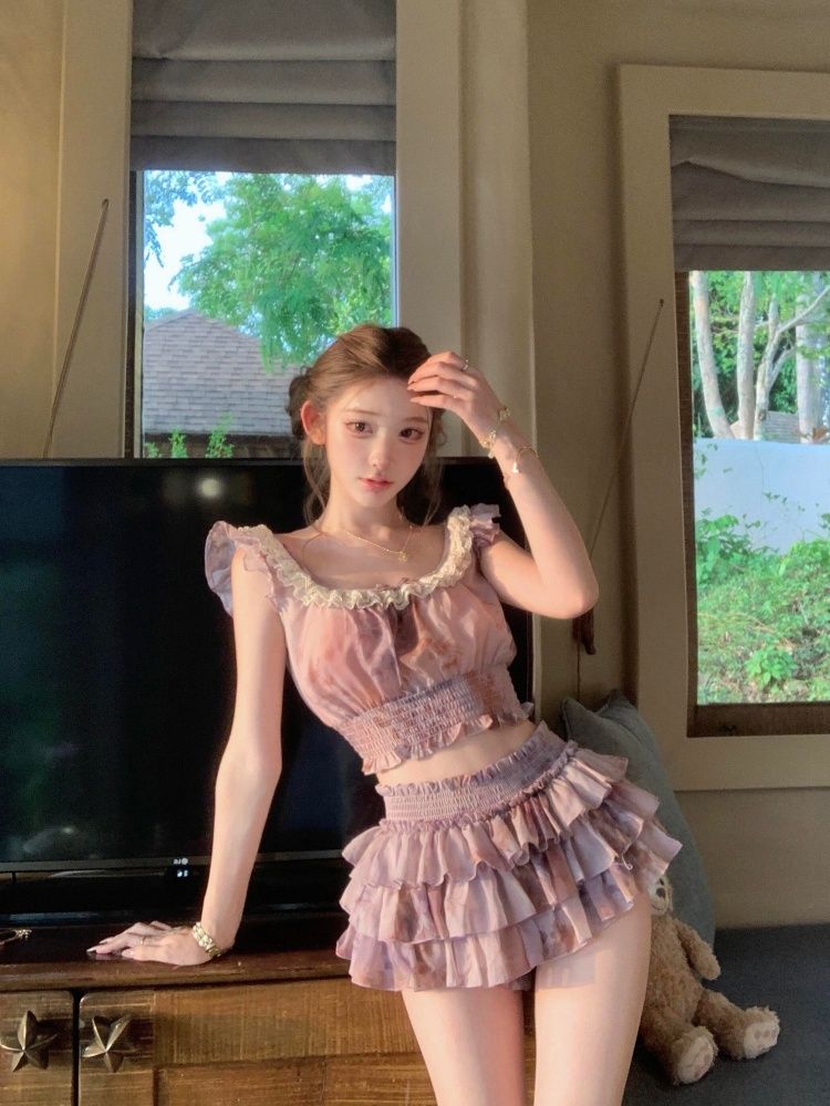 Ensemble 2 pièces Coquette à l - Romper Floral Print avis et prix